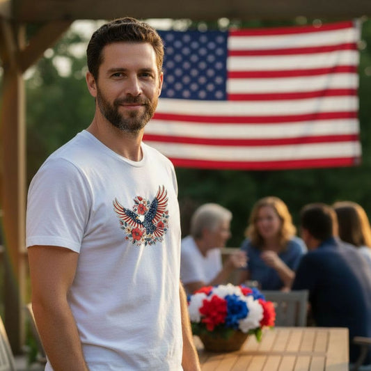 Independence Day Floral Eagle Product Image