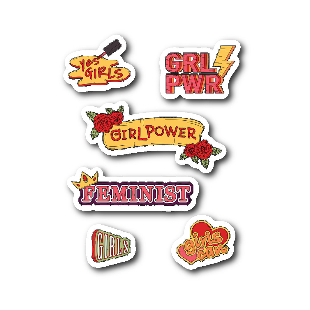 Girl Power Feminism Sticker Sheet