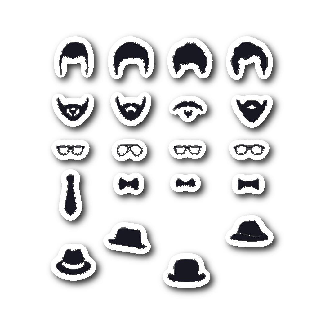 DIY Hipster Sticker Sheet