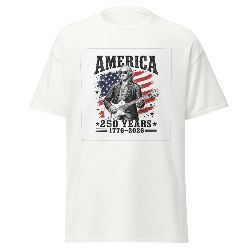 George Washington Guitar 250 Anniversary  T-Shirt