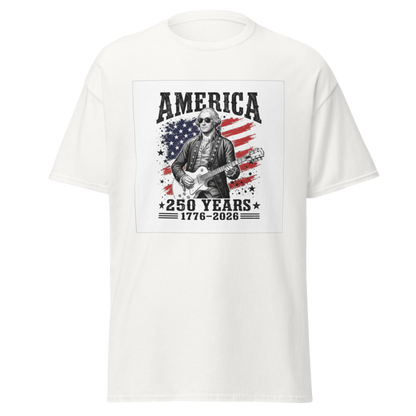 George Washington Guitar 250 Anniversary  T-Shirt