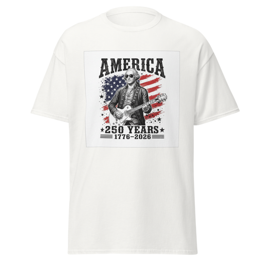 George Washington Guitar 250 Anniversary  T-Shirt