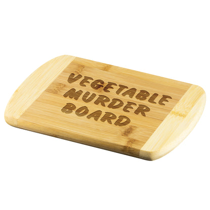 Vegetable Murder Board Bamboo Cutting Board