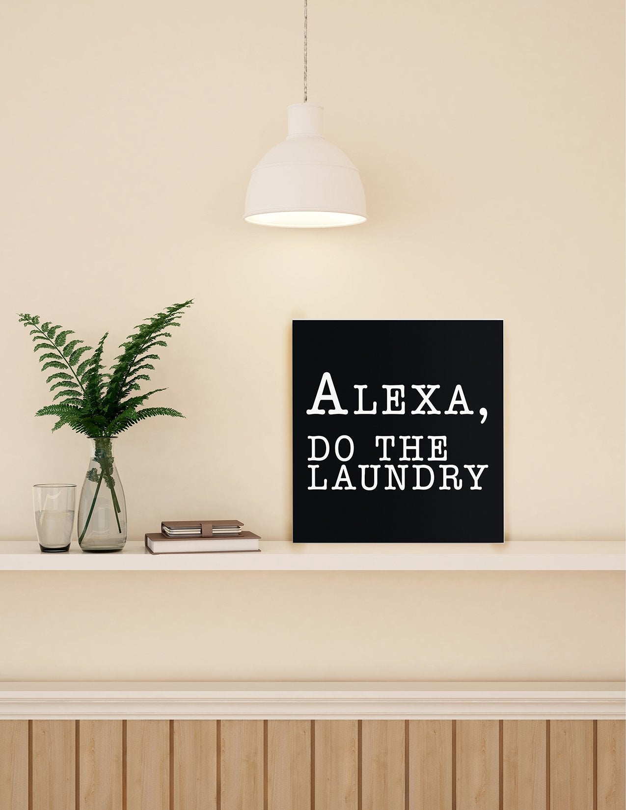 "Alexa, Do The Laundry" Wall Art