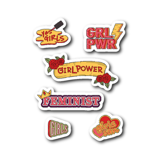 Girl Power Feminism Sticker Sheet