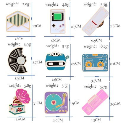 Retro Tech Enamel Pins