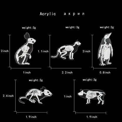 Animal Skeleton Brooch