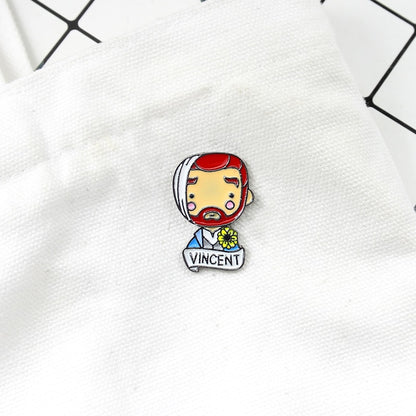 Vincent Can Gogh Bandaged Enamel Pin