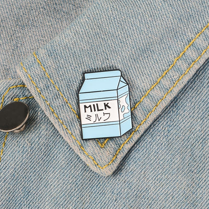 Drink Cup & Carton Enamel Pins
