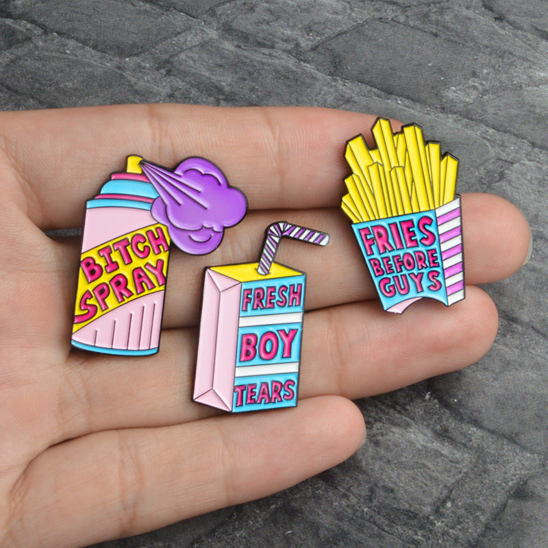 Funny Detergent, Spray & Food Enamel Pins