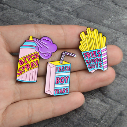 Funny Detergent, Spray & Food Enamel Pins