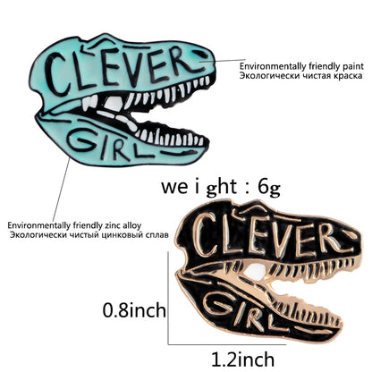 Clever Girl Enamel Pin