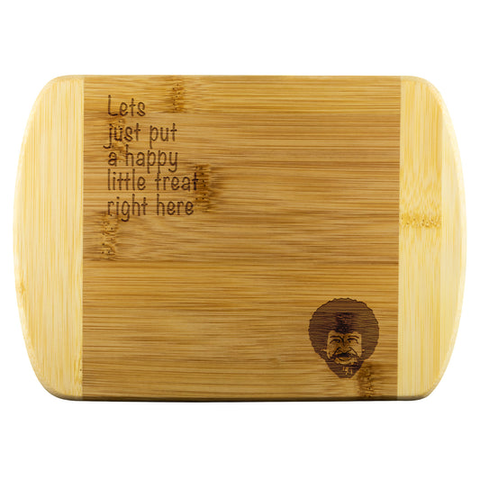 Happy Little Treat Bamboo Wood Cutting Board