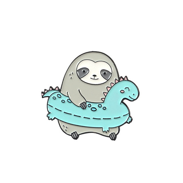 Sloth Enamel Pins