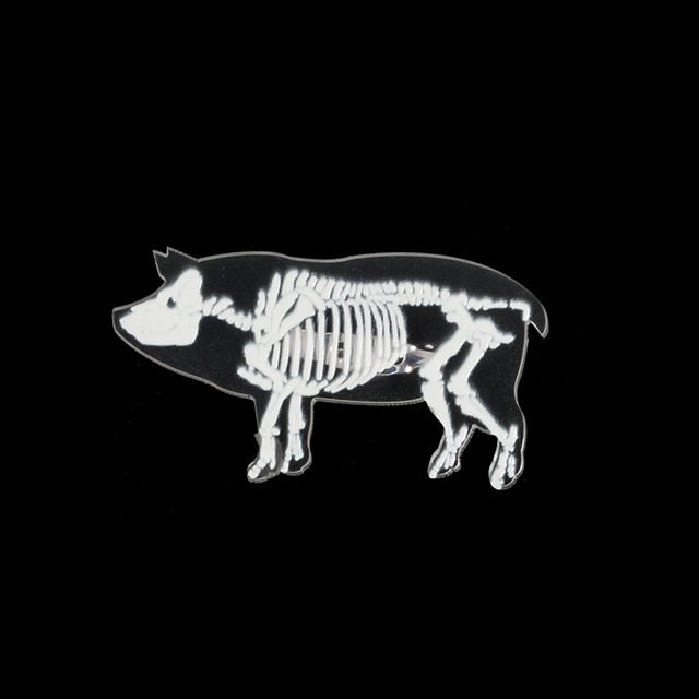 Animal Skeleton Brooch